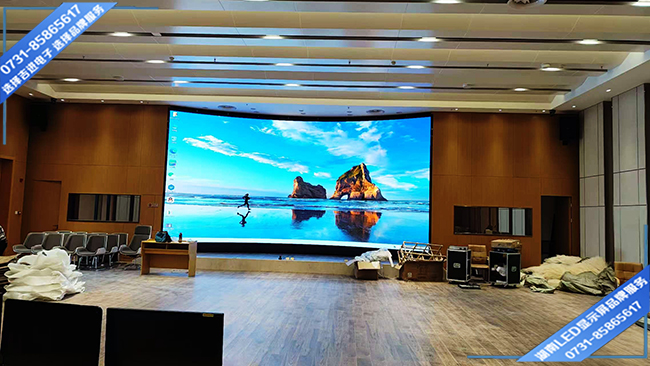 岳陽(yáng)某博物館會(huì)議大廳軟模組LED顯示屏.jpg